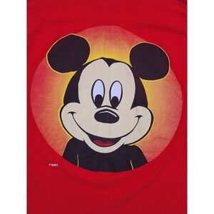 Vintage Disney Mickey Mouse Single Stitch 90s T-Shirt Made in USA Size XL